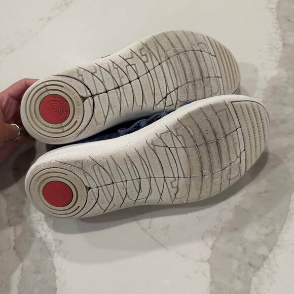 Fitflop Uberknit SlipOn Ghillie Athletic Sneaker Womens8.5 Blue Running Training - Picture 8 of 9